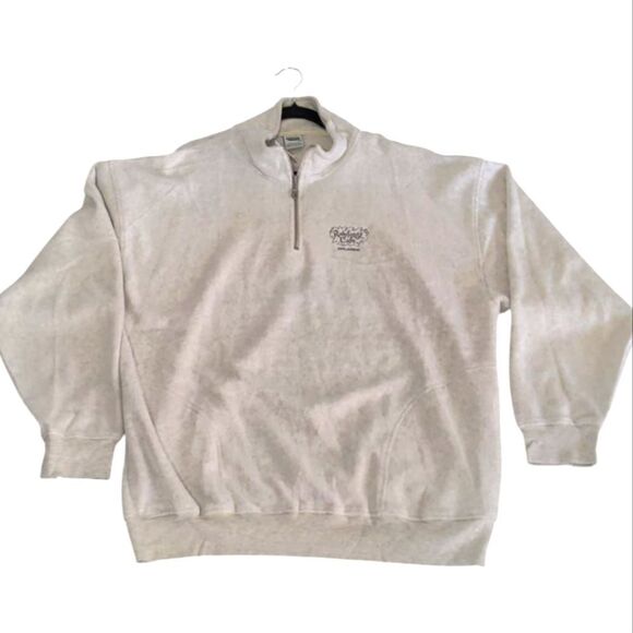 VTG NWT RAINFOREST Men's GRAY Zip-Up Sweater XXL - Picture 1 of 9